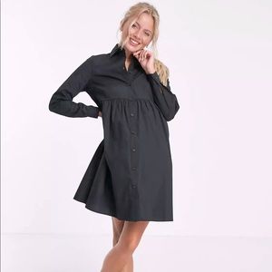 ASOS Maternity cotton mini smock shirt dress